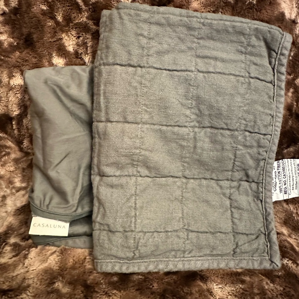 Casaluna linen blend pillow sham 2set new